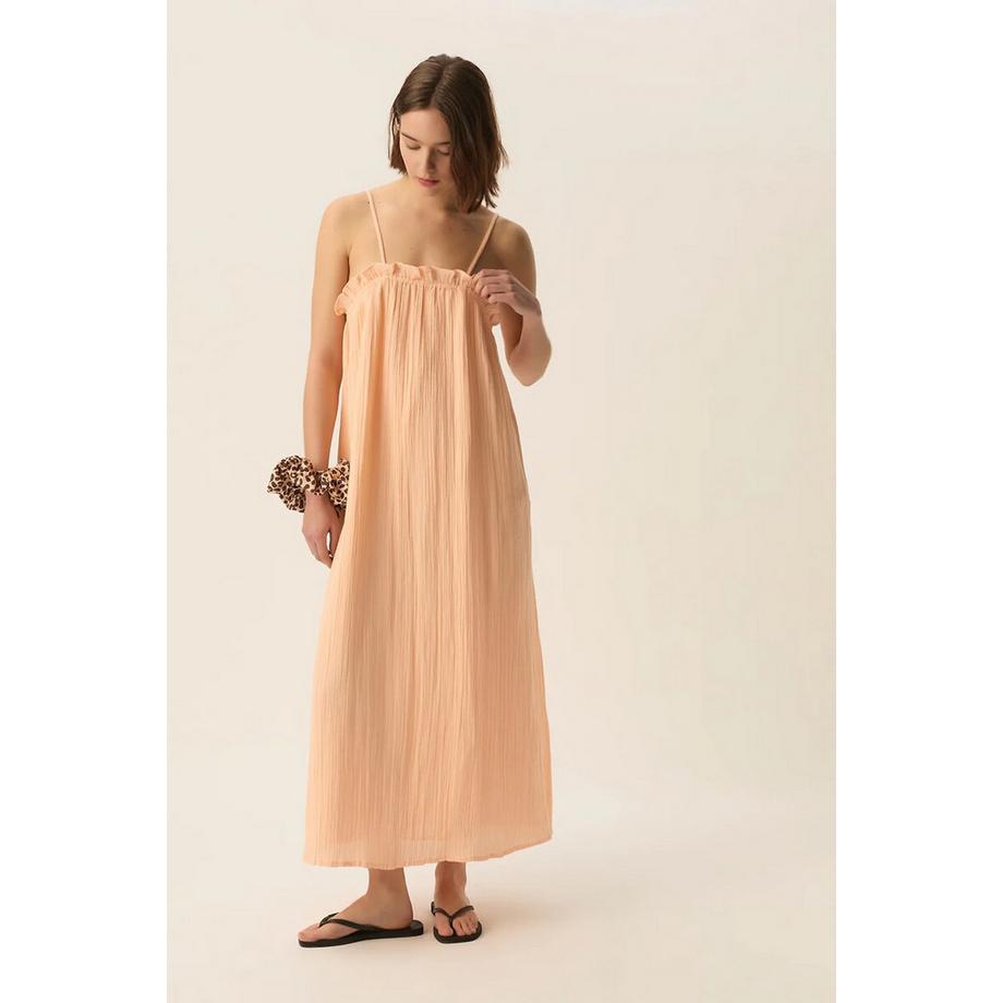 Langes Kleid SOPERA mit schmalen Trägern