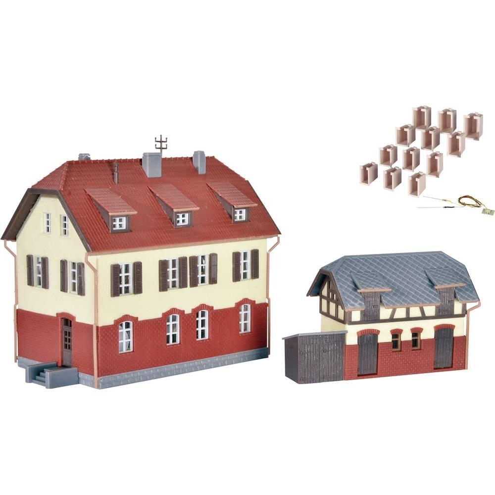 Image of N Eisenbahnergebäude mit Nebengebäude Multicolor