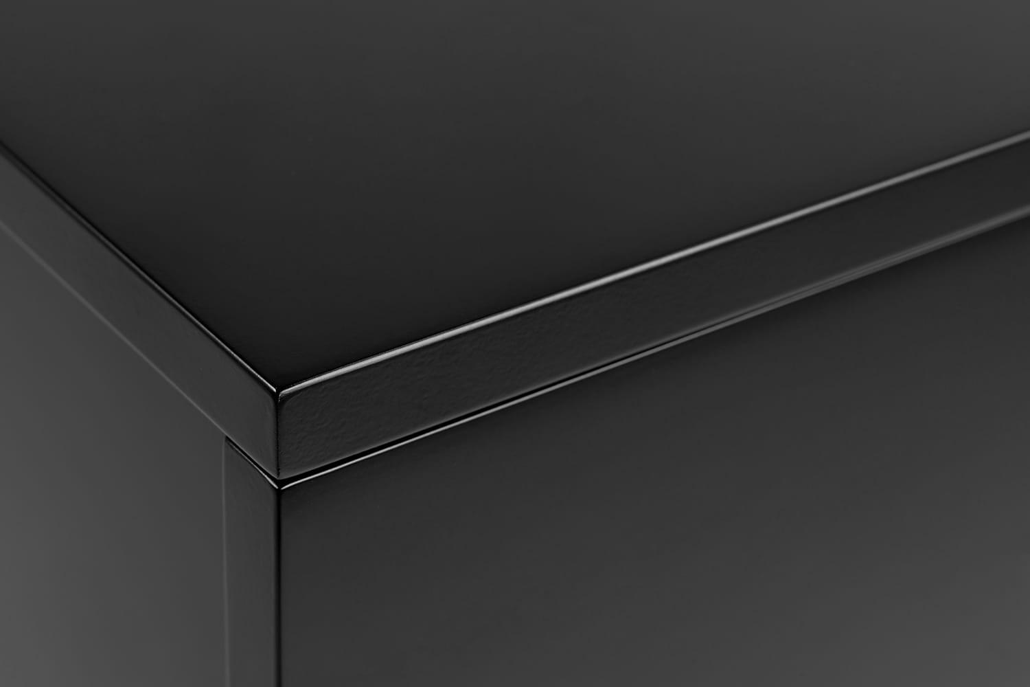 mutoni Table de chevet Rognonas noir 37x32  