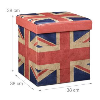 B2X Tabouret avec espace de rangement motif Trend  