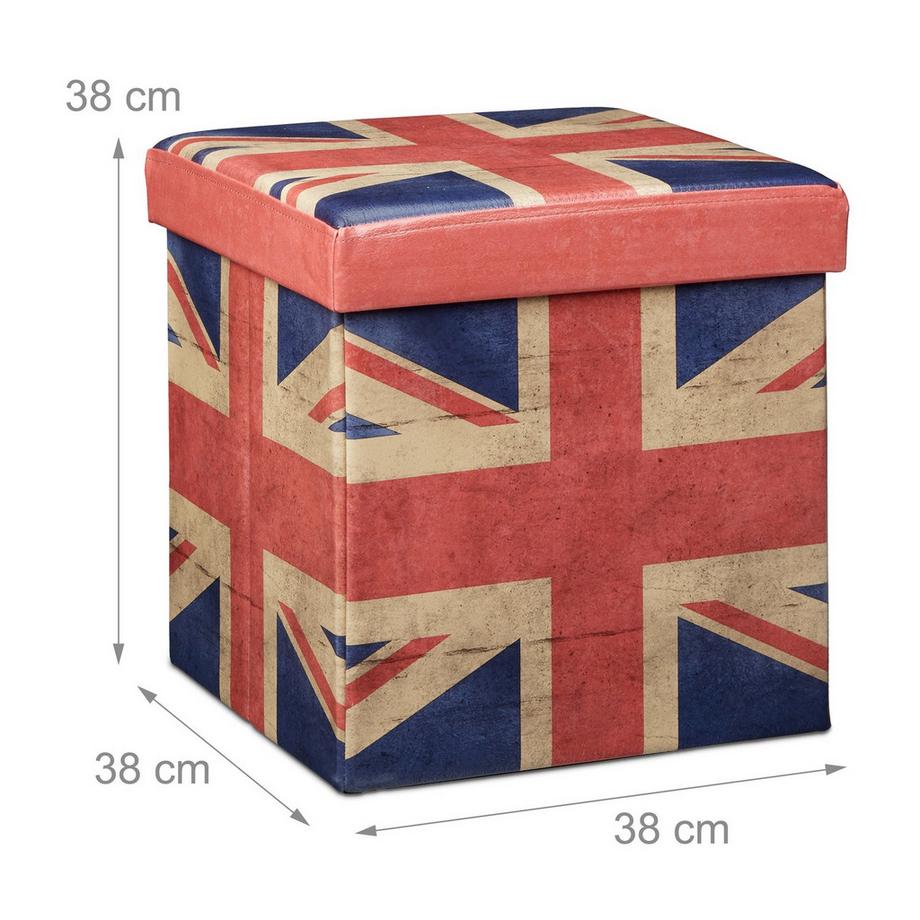 B2X Hocker mit Stauraum Trendmotiv  