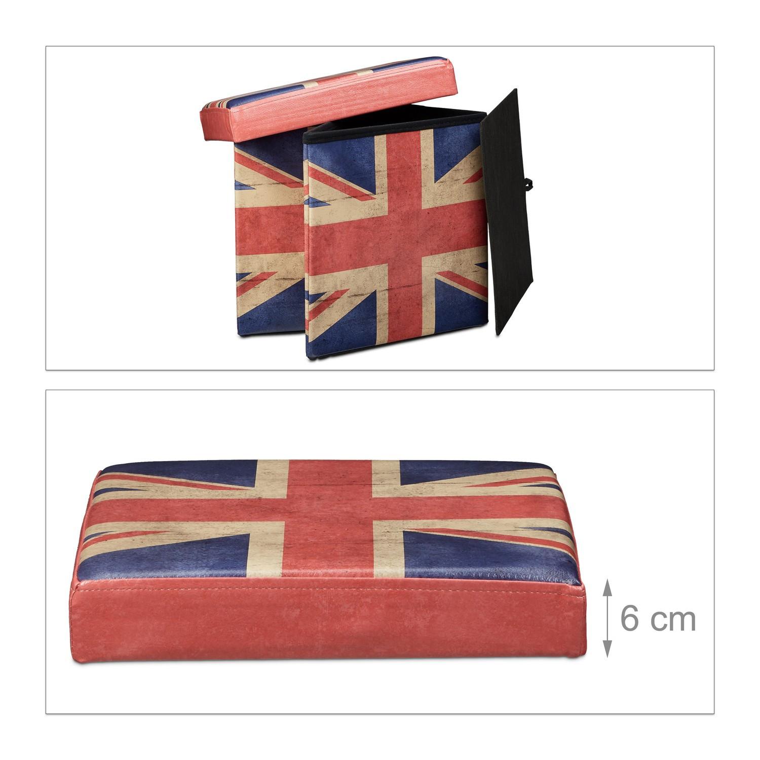 B2X Tabouret avec espace de rangement motif Trend  