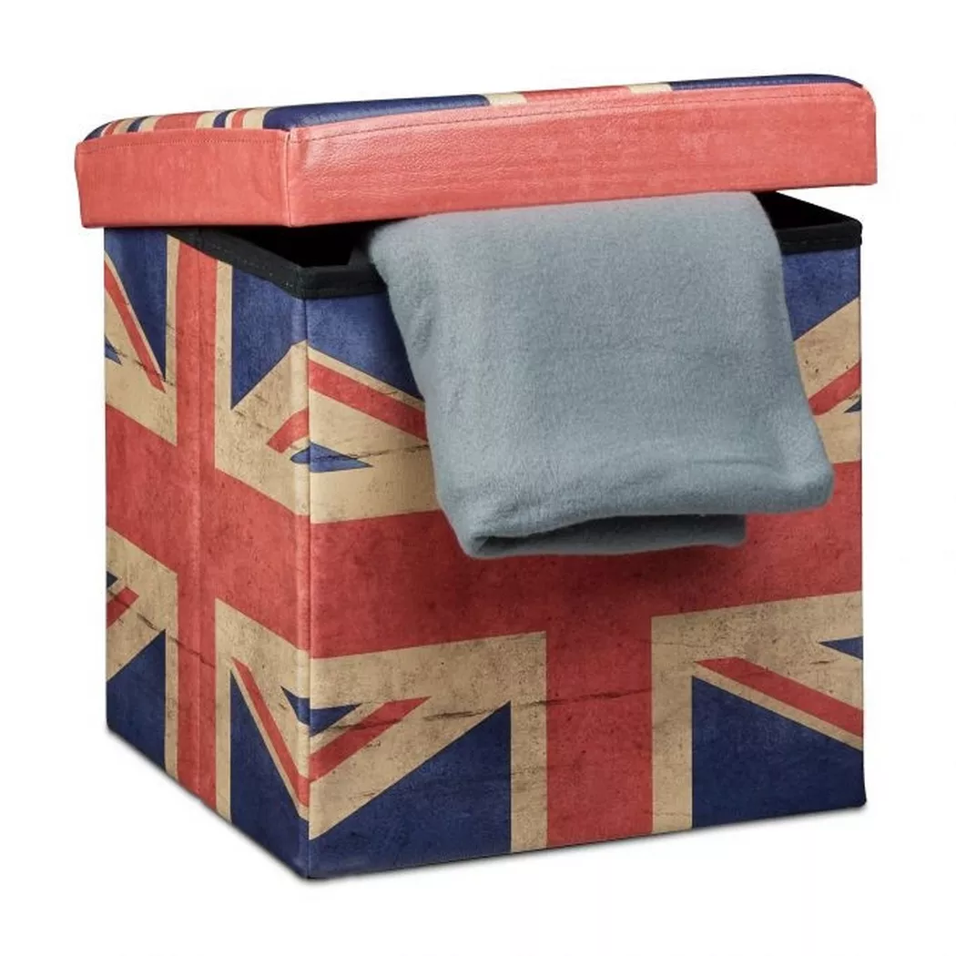 B2X - Sgabello con vano contenitore Motivo Trend, 39X40CM