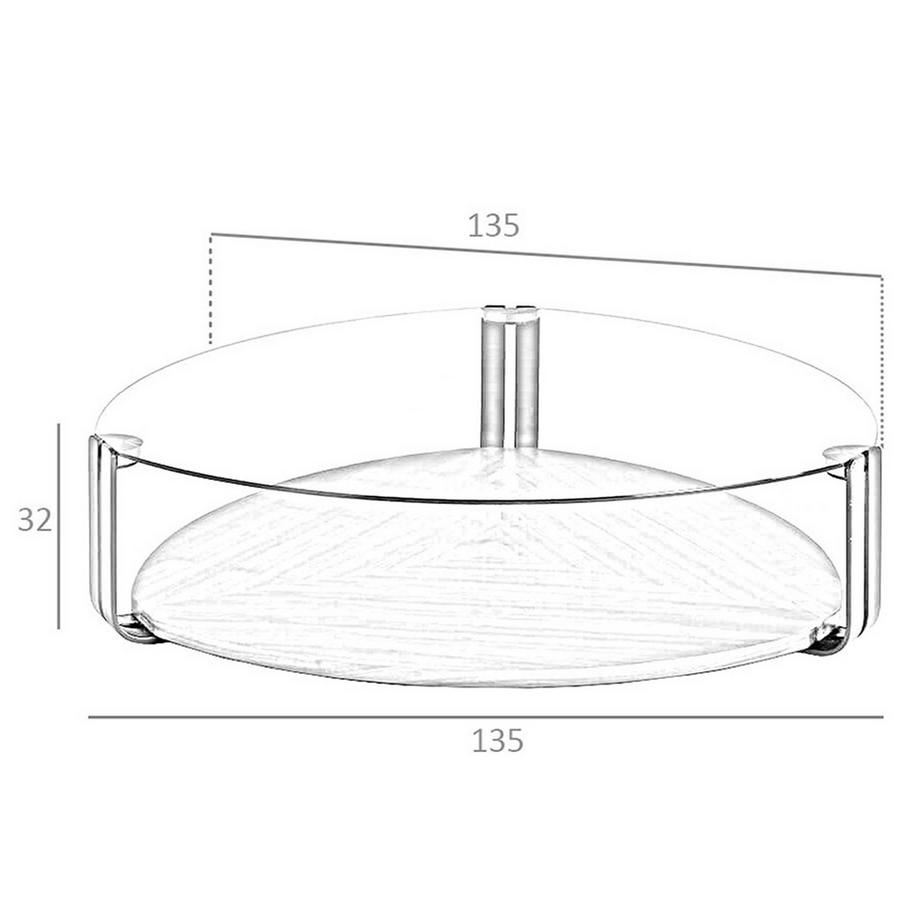 ANGEL CERDA Table basse triangulaire en verre trempé, acier noir et noyer  