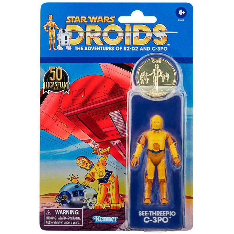 Hasbro  Star Wars Star Wars Droids C3-PO figura vintage 10 cm 