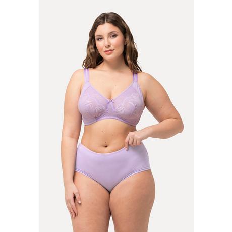 Ulla Popken  Reggiseno senza ferretto con mesh, pizzo e coppa B-E 