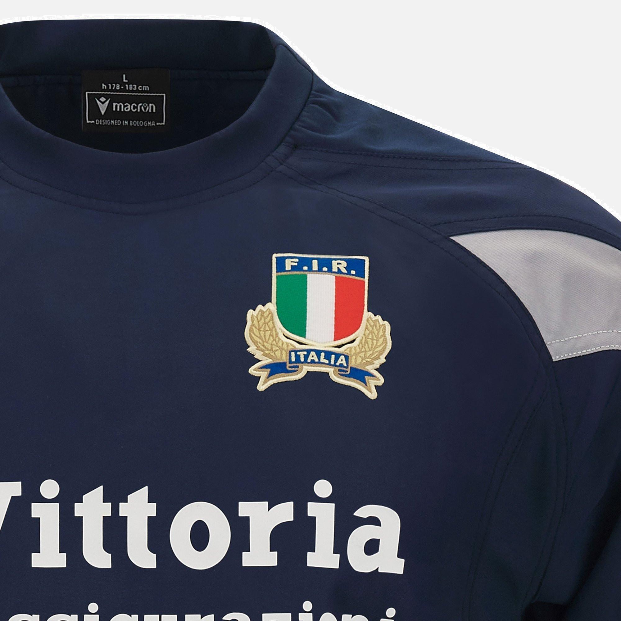 macron  maglia da allenamento a maniche lunghe italia contact 2023 