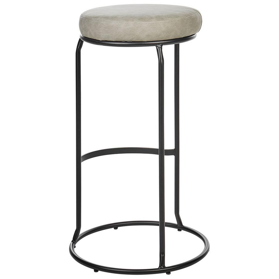 Beliani Set di 2 sgabelli da bar en Pelle sintetica Retrò MILROY  