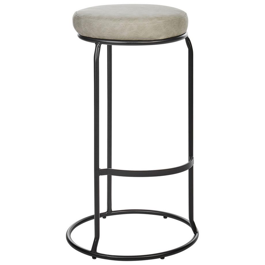 Beliani Set di 2 sgabelli da bar en Pelle sintetica Retrò MILROY  