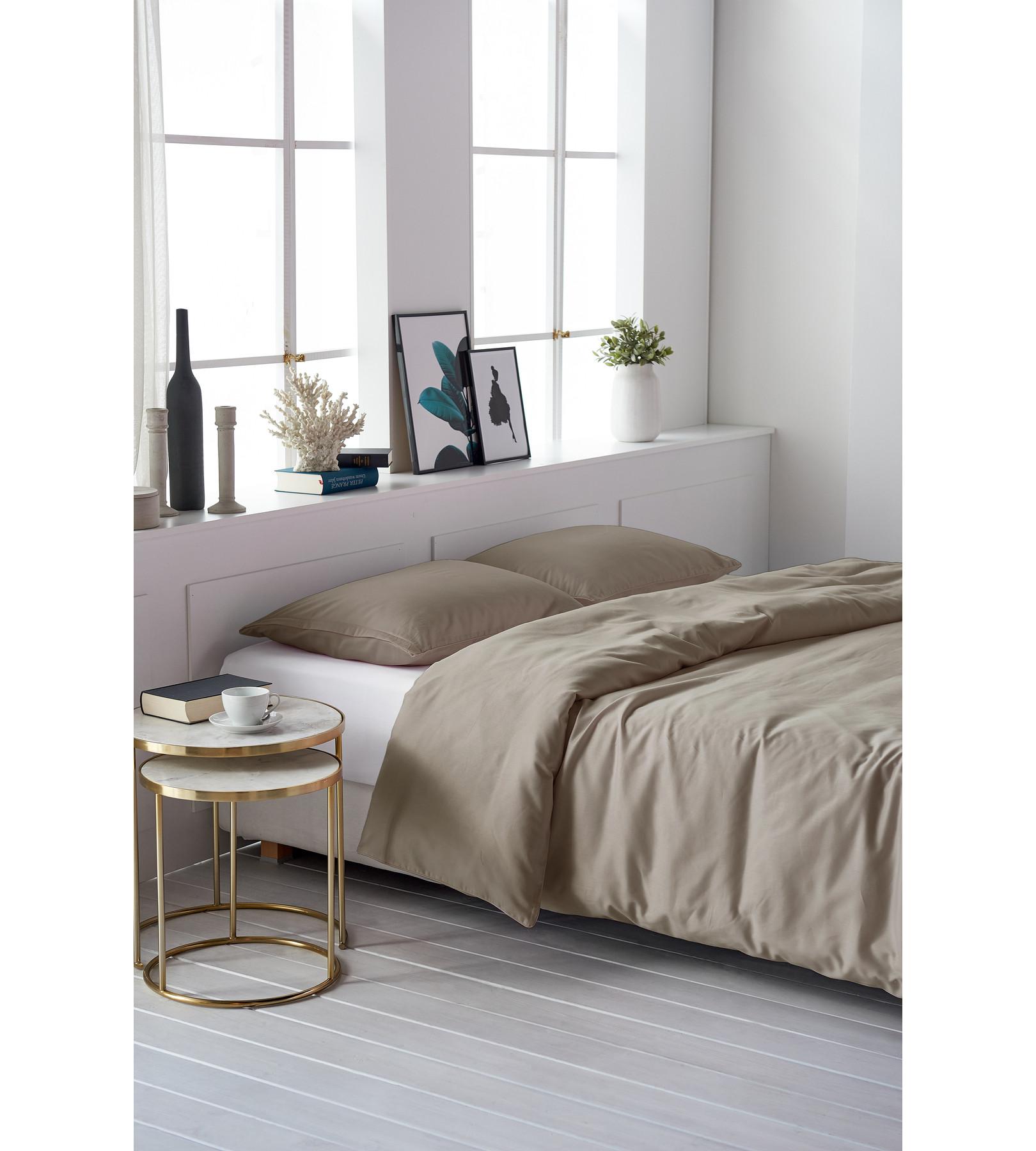 Living Home Uni Satin 100 Taie de duvet  