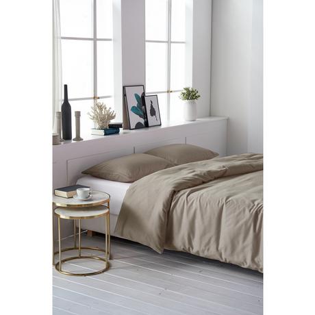 Living Home Uni Satin 100 Taie de duvet  