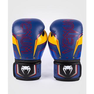 VENUM  Venum Elite Evo Boxing Gloves - Blue/Yellow - 10 Oz 
