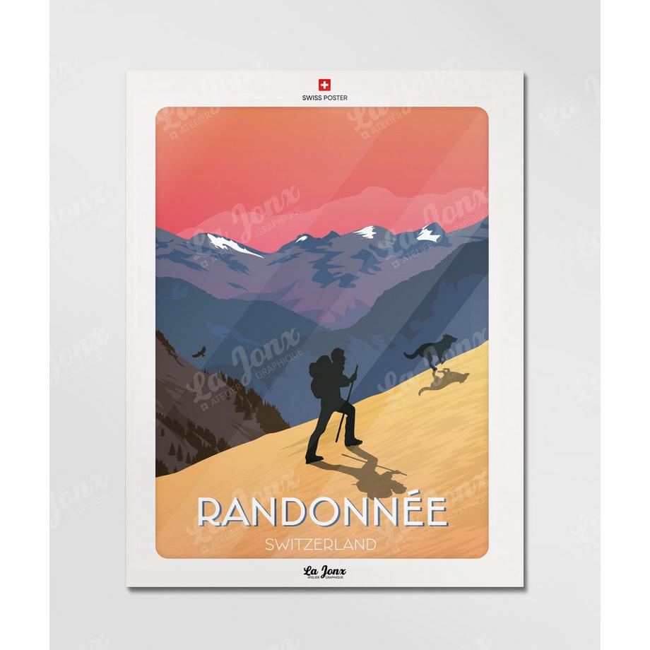 La-Jonx Affiche de Randonnée  