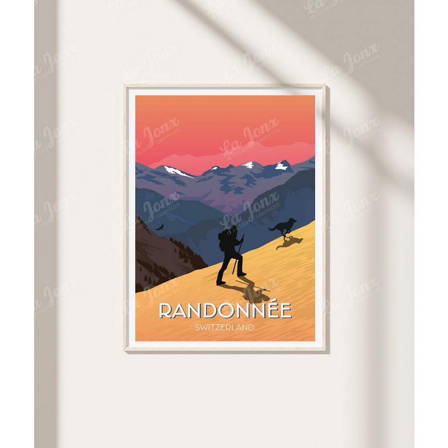 La-Jonx Affiche de Randonnée  