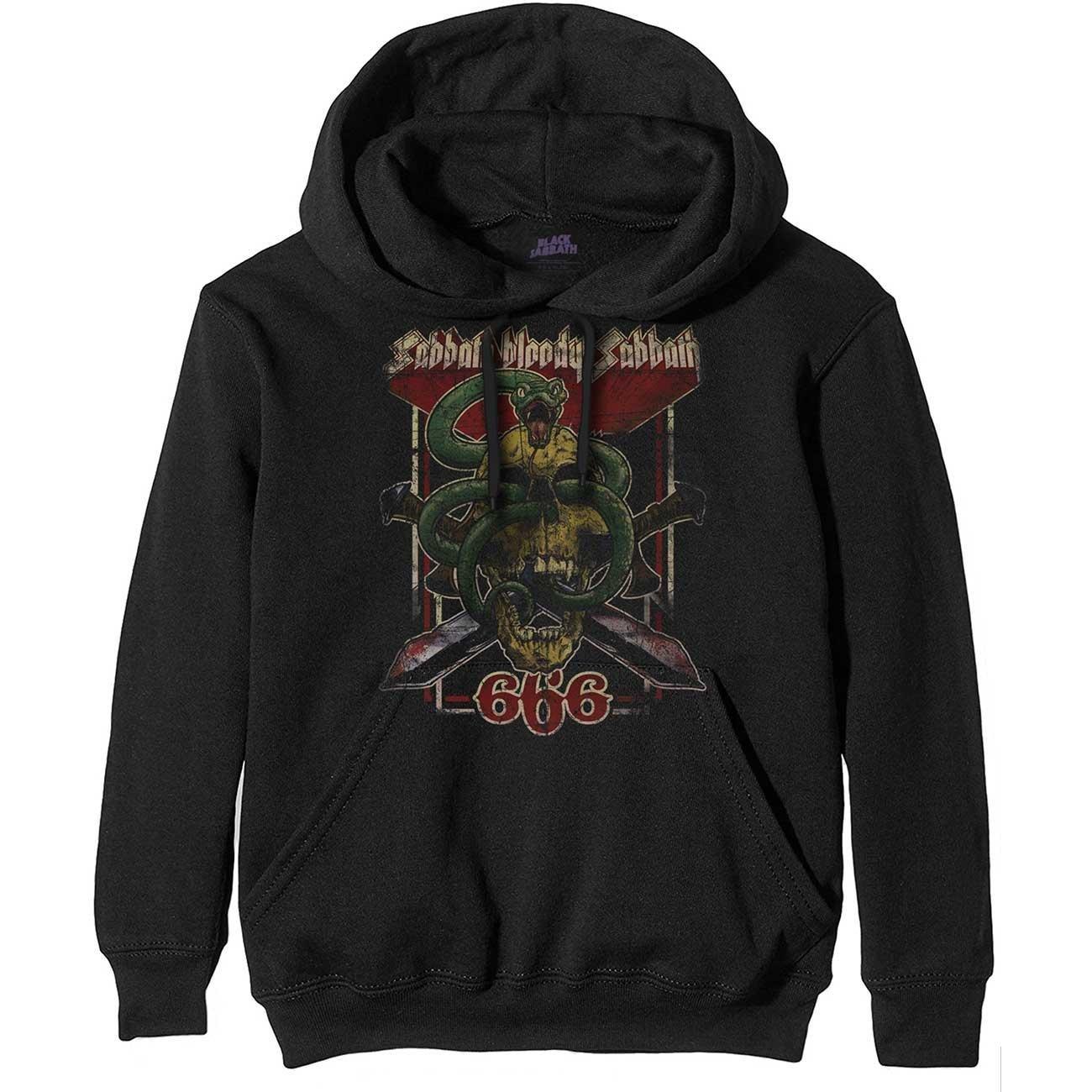 Image of Bloody Hoodie Zum Überziehen Damen Schwarz XXL