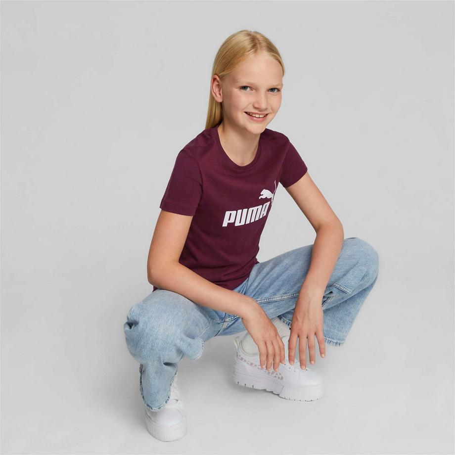 PUMA  mädchen-t-shirt ess logo 