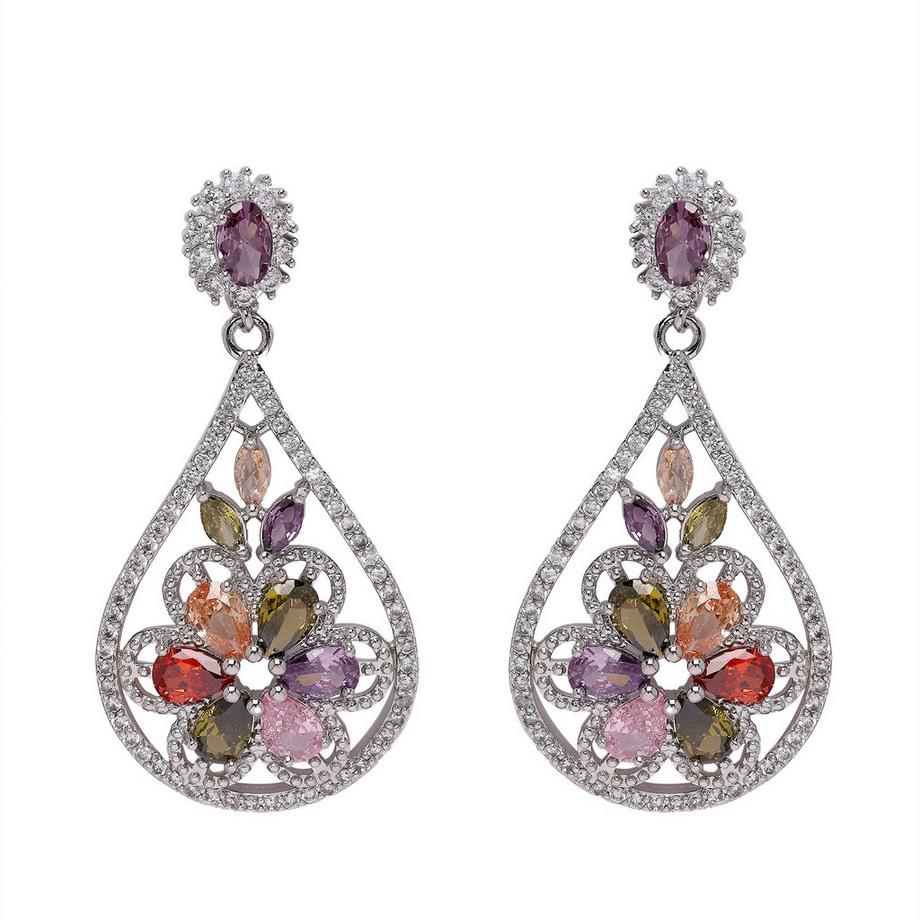 Diva Florale Tropfenohrringe