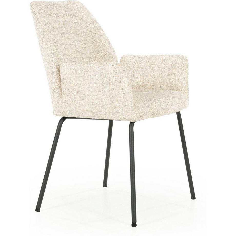 mutoni Chaise avec accoudoirs Indy Donna beige  
