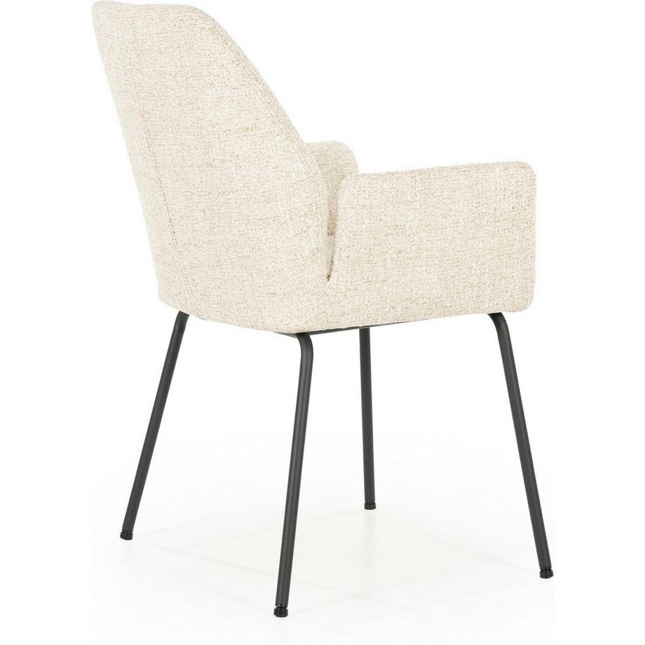 mutoni Chaise avec accoudoirs Indy Donna beige  