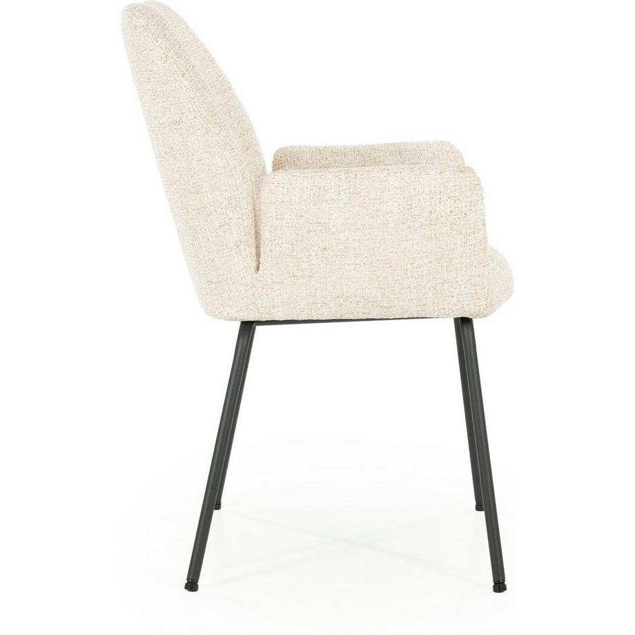 mutoni Chaise avec accoudoirs Indy Donna beige  