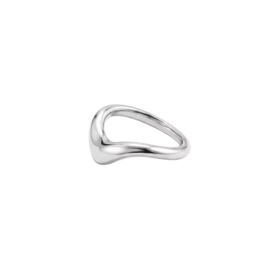 Bague Courbée en  Sterling Recyclé