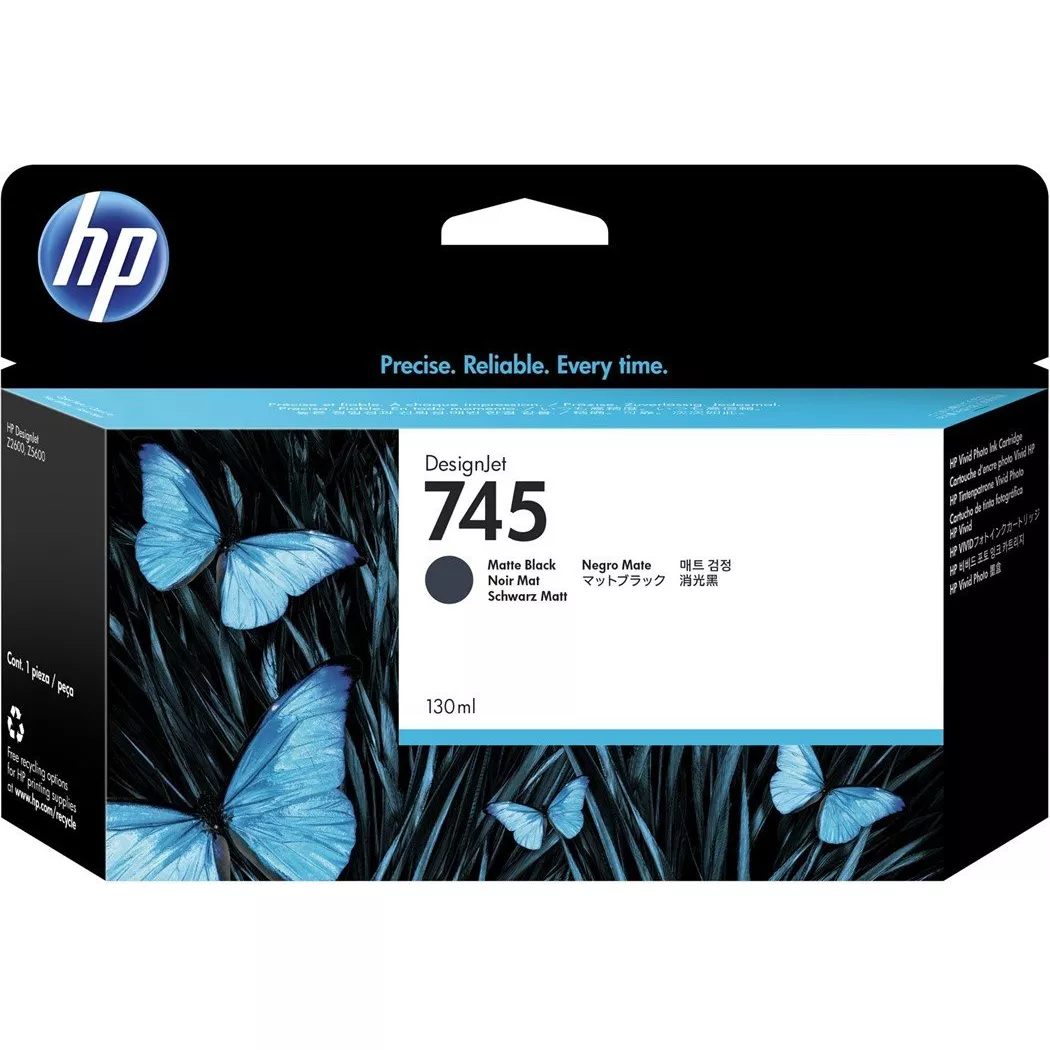 Hewlett-Packard – HP Tintenpatrone 745 matte black F9J99A DesignJet Z5600 130ml, One Size