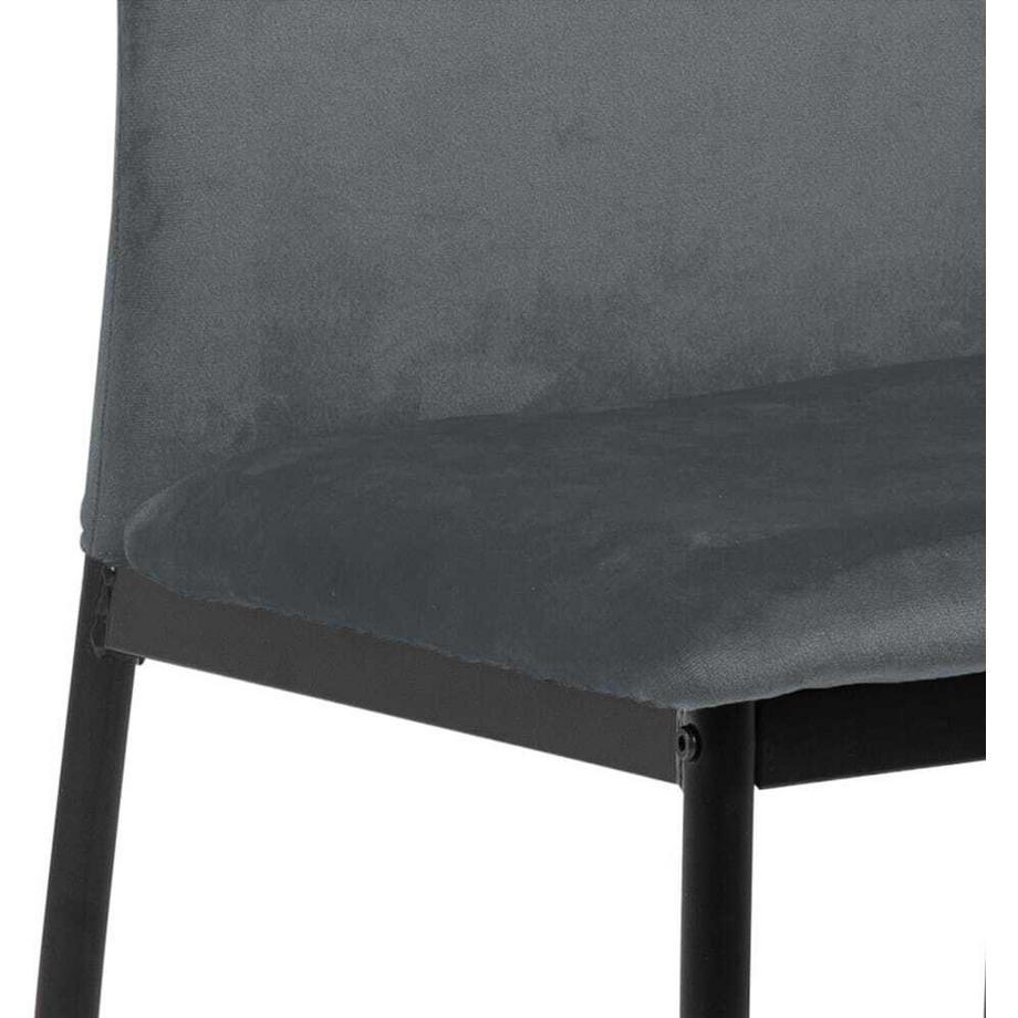 mutoni Sedia da pranzo Slim grigio scuro  