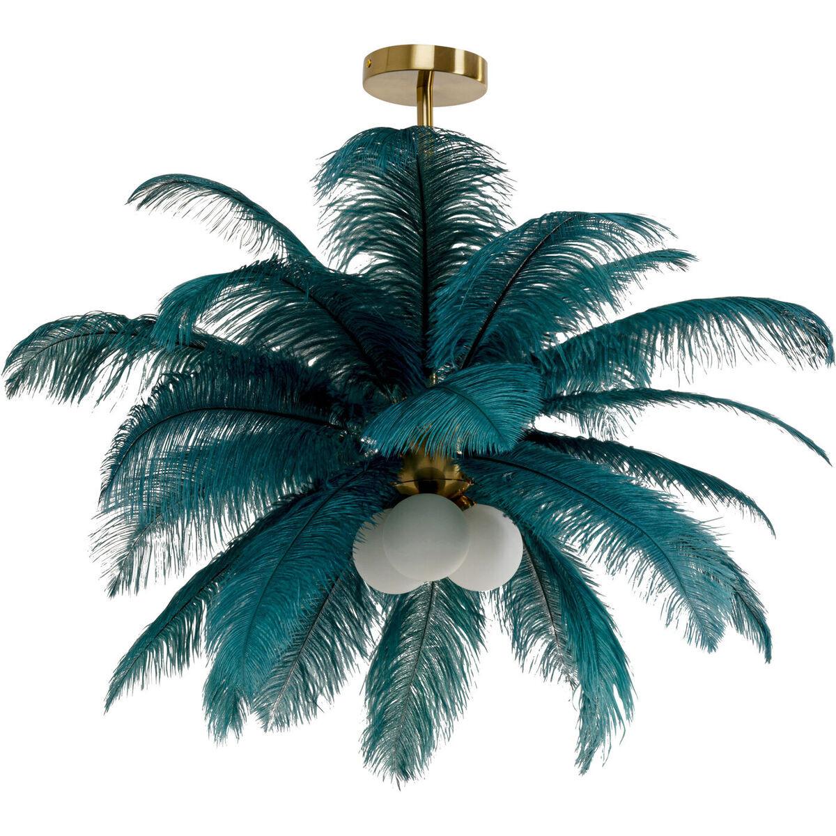 KARE Design Hängeleuchte Feather Palm rund 87  