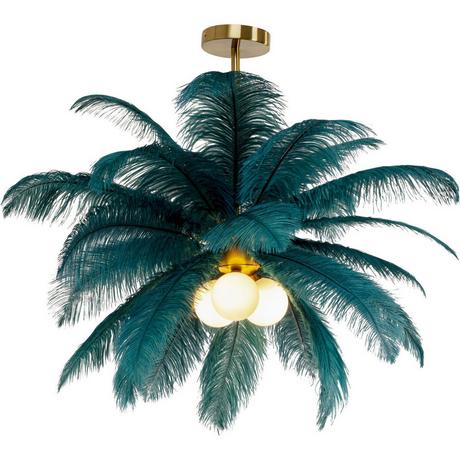KARE Design Hängeleuchte Feather Palm rund 87  