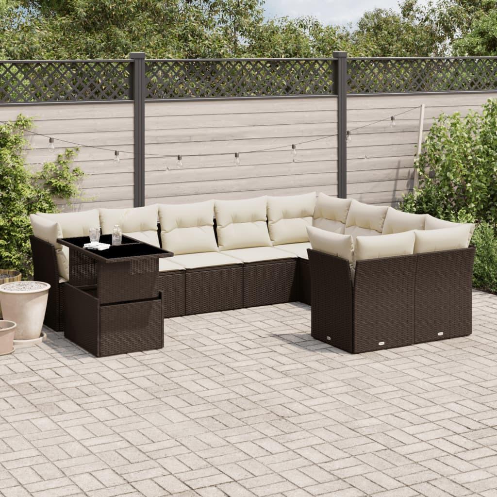 VidaXL Garten sofagarnitur poly-rattan  