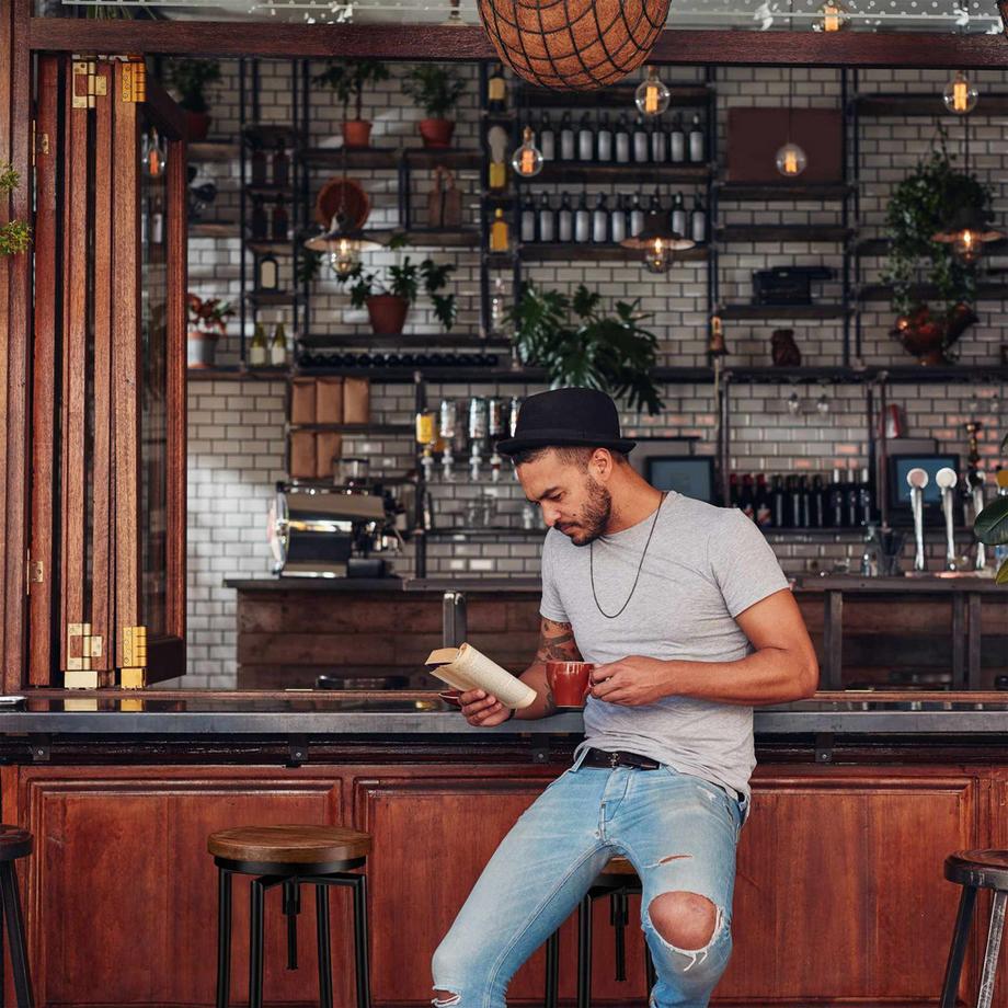 B2X Barhocker Industrie hoch  