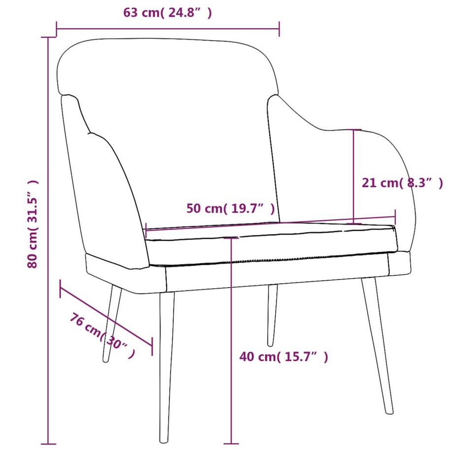 VidaXL Sessel samt  