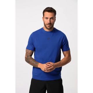 JP1880  T-shirt de fitness à manches courtes, col rond et imprimé dans le dos 