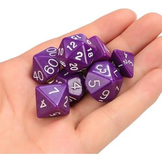 Gameloot  Lot de 7 dés pour Donjons et Dragons et (Violet) 