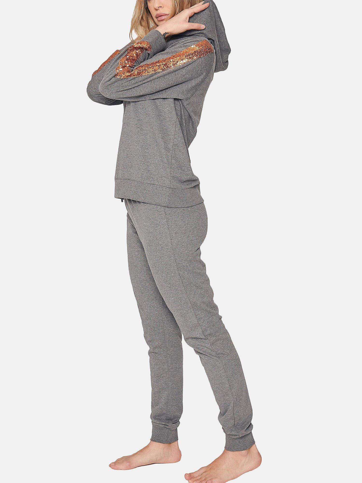 Admas  Pyjama tenue d'intérieur pantalon sweat capuche Bright 