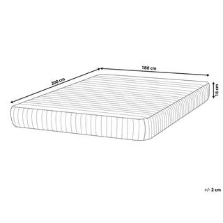 Beliani Matelas à ressorts ensachés en mousse à mémoire de forme en Ressorts ensachés DELIGHTFUL - Dur  