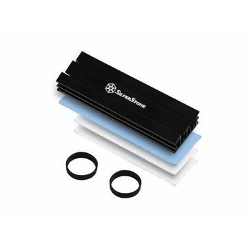 SST-TP02-M2 sistema di raffreddamento per computer Mddulo di memoria Dissipatore di calore/Radiatore Nero