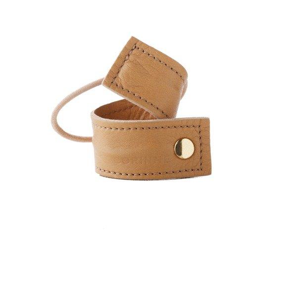 Image of Leather Band Short Bendable Damen Camel 1 pezzo
