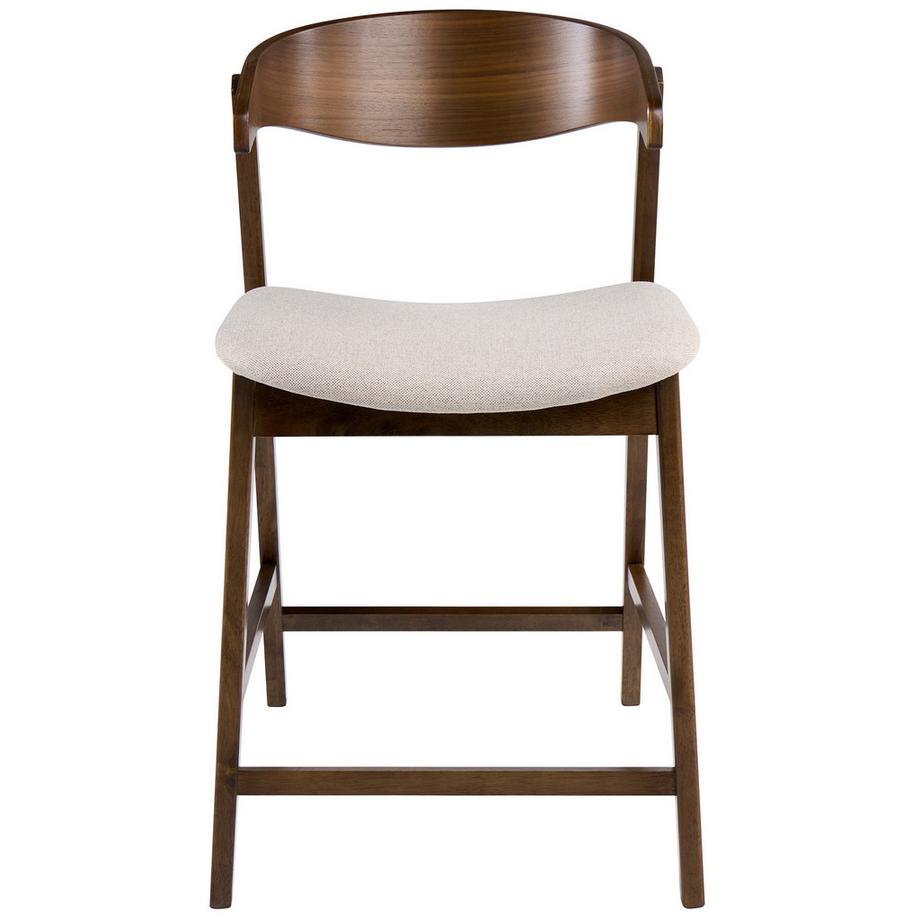 Beliani Set di 2 sedie alte en Tessuto Classico LILLY  