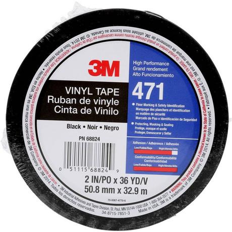 3M  Nastro adesivo in PVC Nero (L x L) 33 m x 50 mm 