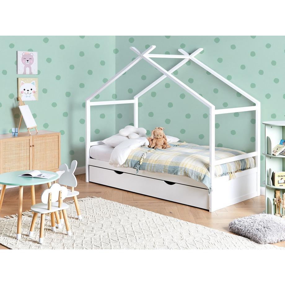 Beliani Lit d'enfant en Bois de pin  ORGEVAL  