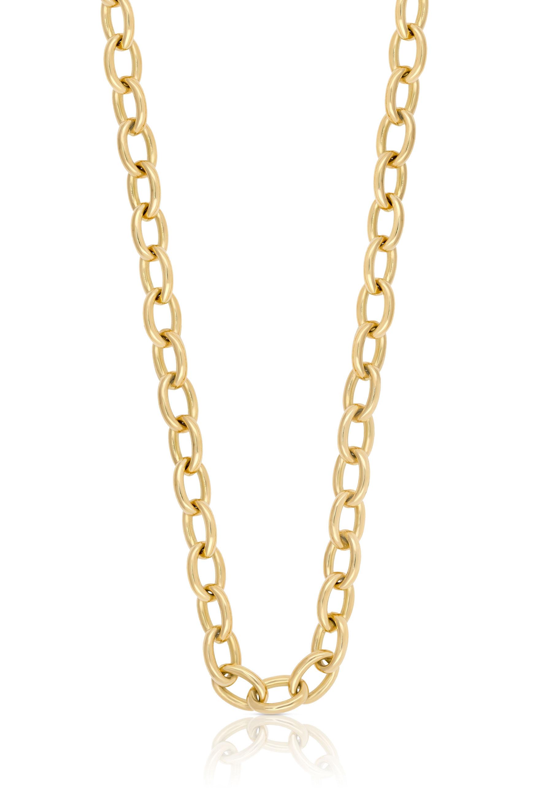 MUAU Schmuck  Collier Anker Gelbgold 750 45cm, 6mm 