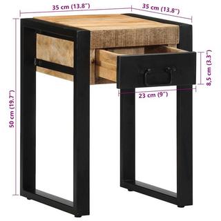 VidaXL Table d'appoint bois de mangue  