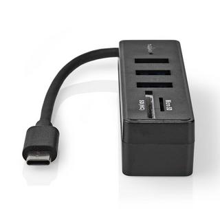 Nedis  USB-Hubb | 1x USB-C™ | 3x USB A hona | 5-Port Port(s) | USB 3.2 Gen 1 | USB ström | 5 Gbps | SD & MicroSD 