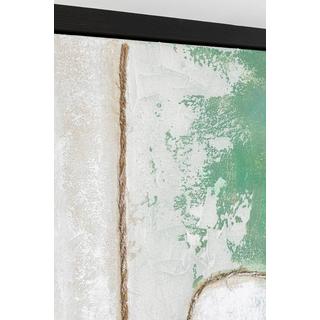 KARE Design Immagine con cornice Verde polvere 120x120  