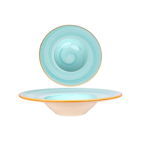 Bonna Pasta Teller - Aqua -  Porzellan  - 2er Set  