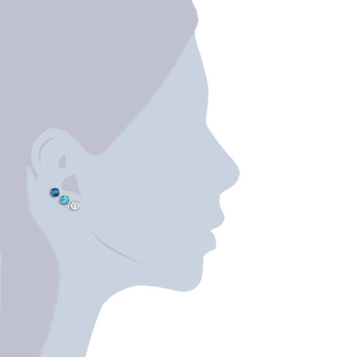 Lulu & Jane  Femme Ensemble (3 paires de boucles d'oreille) 