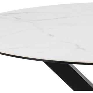 mutoni Table à manger Triple-X céramique blanche 119  