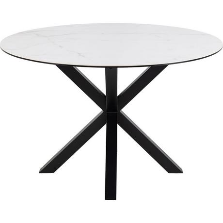 mutoni Table à manger Triple-X céramique blanche 119  