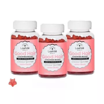Good Hair - Beauté, pousse, fortification des cheveux (gummies) - 3 boites
